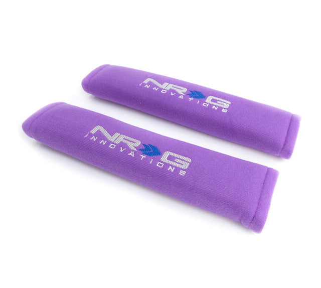 NRG Seat Belt Pads 2.7in (Wide) X 11in - Purple(2 Piece) Short NRG Seat Belts & Harnesses  AXOPROS
