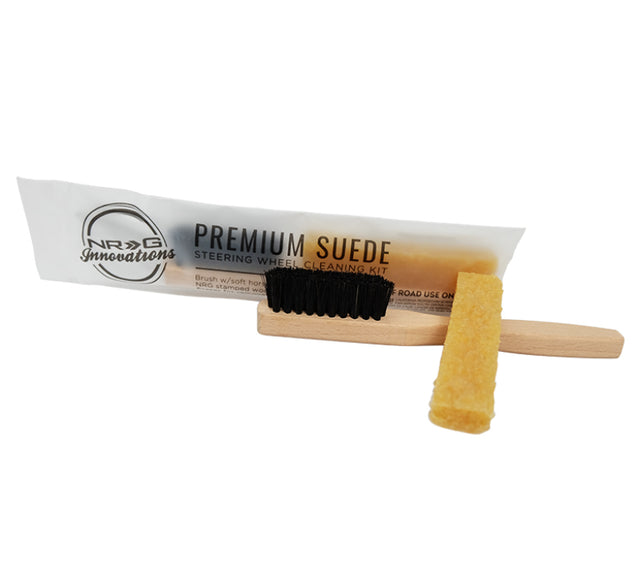 NRG Suede Steering Wheel Cleaning Kit- Including Eraser and Horse Brush NRG Steering Wheels  AXOPROS