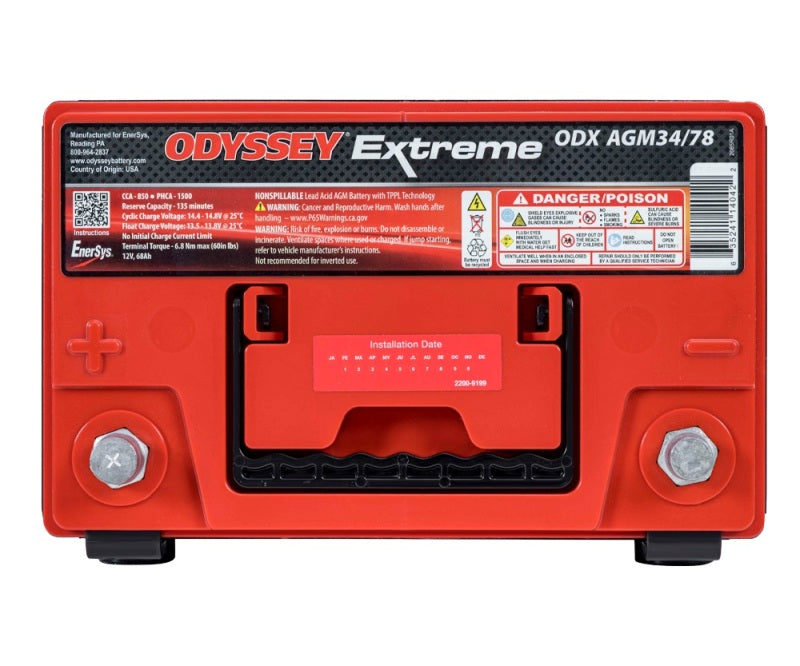 Odyssey Battery Auto/Truck/Heavy Duty & Commercial Extreme AGM Battery (34/78-PC1500DT) Odyssey Battery Batteries  AXOPROS