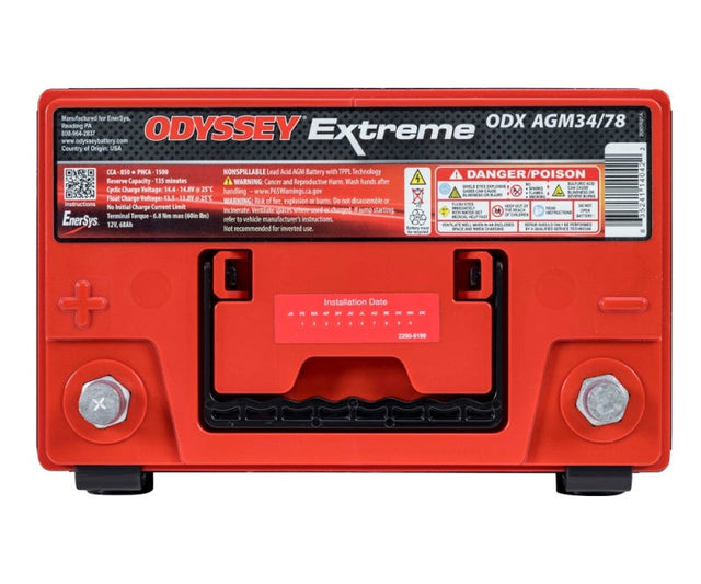 Odyssey Battery Auto/Truck/Heavy Duty & Commercial Extreme AGM Battery (34/78-PC1500DT) Odyssey Battery Batteries  AXOPROS