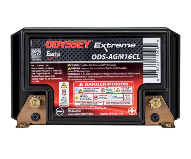 Odyssey Battery Powersport Extreme AGM Battery (PC625) Odyssey Battery Batteries  AXOPROS