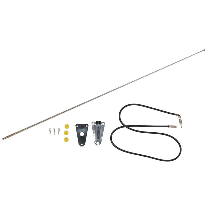 Omix Chrome Antenna Kit 76-95 Jeep CJ & Wrangler OMIX Antennas  AXOPROS
