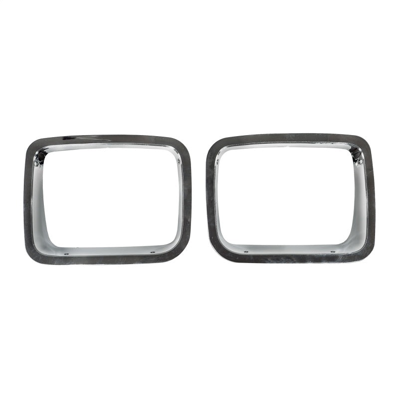 Omix Headlight Bezel Chrome 87-95 Jeep Wrangler YJ OMIX Light Covers and Guards  AXOPROS
