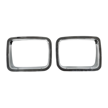 Omix Headlight Bezel Chrome 87-95 Jeep Wrangler YJ OMIX Light Covers and Guards  AXOPROS