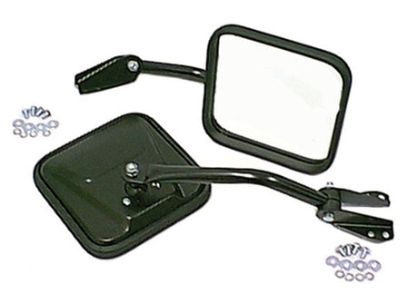 Omix Side Mirror Kit Black- 55-86 Jeep CJ Models OMIX Exterior Trim  AXOPROS
