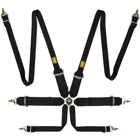 OMP First 3/2 Racing Harness Black OMP Seat Belts & Harnesses  AXOPROS