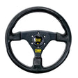 OMP GP Racing Steering Wheel - Black/Black OMP Steering Wheels  AXOPROS
