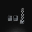 OMP Sand-Blasted Aluminum Pedals (Set of 3) OMP Pedals  AXOPROS