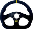 OMP Superquadro Steering Wheel - Small Spokes - Suede (Black) OMP Steering Wheels  AXOPROS