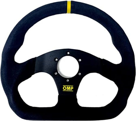 OMP Superquadro Steering Wheel - Small Spokes - Suede (Black) OMP Steering Wheels  AXOPROS