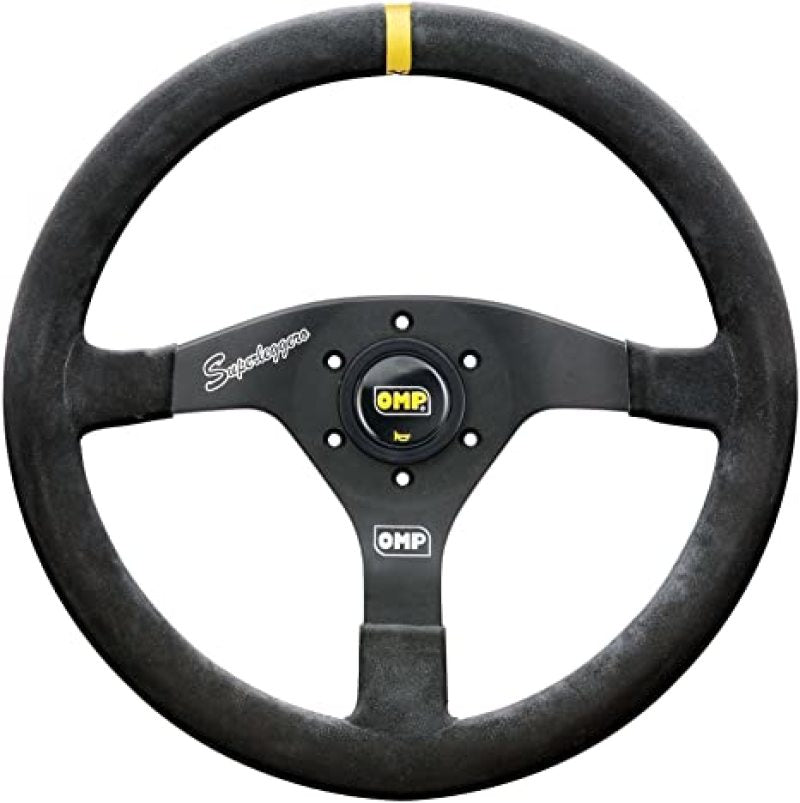 OMP Velocita Superleggero Suede Leather 350mm Diameter Steering Wheel Black OMP Steering Wheels  AXOPROS