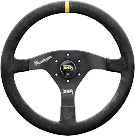 OMP Velocita Superleggero Suede Leather 350mm Diameter Steering Wheel Black OMP Steering Wheels  AXOPROS