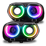 Oracle 15-21 Dodge Challenger RGB+W Headlight DRL Upgrade Kit - ColorSHIFT - BC1 SEE WARRANTY ORACLE Lighting Headlights  AXOPROS