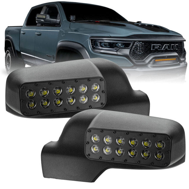 Oracle 19-23 Ram 1500 DT LED Off-Road Side Mirror Ditch Lights SEE WARRANTY ORACLE Lighting Light Mounts  AXOPROS