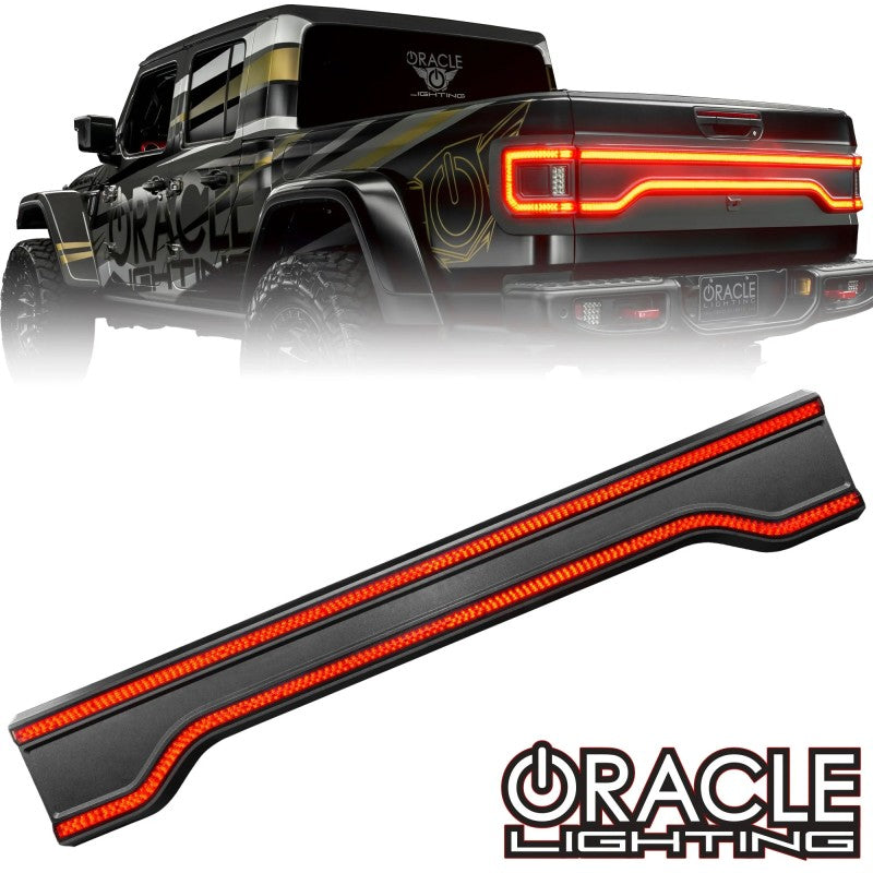 Oracle 20-23 Jeep Gladiator Racetrack Style LED Tail Gate Light - Tinted SEE WARRANTY ORACLE Lighting Light Tailgate Bar  AXOPROS