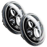 Oracle 7in High Powered LED Headlights - Black Bezel - ColorSHIFT - BC1 SEE WARRANTY ORACLE Lighting Headlights  AXOPROS