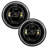 Oracle 7in High Powered LED Headlights - Black Bezel - ColorSHIFT - BC1 SEE WARRANTY ORACLE Lighting Headlights  AXOPROS
