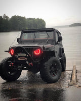 Oracle 7in High Powered LED Headlights - Black Bezel - Dynamic - Dynamic SEE WARRANTY ORACLE Lighting Headlights  AXOPROS