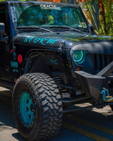 Oracle 7in High Powered LED Headlights - Black Bezel - Dynamic - Dynamic SEE WARRANTY ORACLE Lighting Headlights  AXOPROS