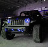 Oracle 7in High Powered LED Headlights - Black Bezel - Dynamic - Dynamic SEE WARRANTY ORACLE Lighting Headlights  AXOPROS