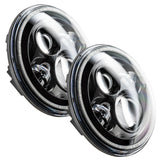 Oracle 7in High Powered LED Headlights - Black Bezel - White ORACLE Lighting Headlights  AXOPROS