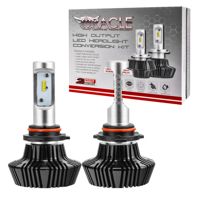 Oracle 9006 4000 Lumen LED Headlight Bulbs (Pair) - 6000K SEE WARRANTY ORACLE Lighting Bulbs  AXOPROS