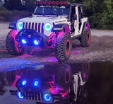 Oracle Bluetooth + RF Underbody Rock Light Kit - 4 PCS - ColorSHIFT SEE WARRANTY ORACLE Lighting Light Bars & Cubes  AXOPROS