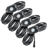 Oracle Bluetooth + RF Underbody Rock Light Kit - 4 PCS - ColorSHIFT SEE WARRANTY ORACLE Lighting Light Bars & Cubes  AXOPROS