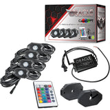Oracle Bluetooth + RF Underbody Rock Light Kit - 4 PCS - ColorSHIFT SEE WARRANTY ORACLE Lighting Light Bars & Cubes  AXOPROS