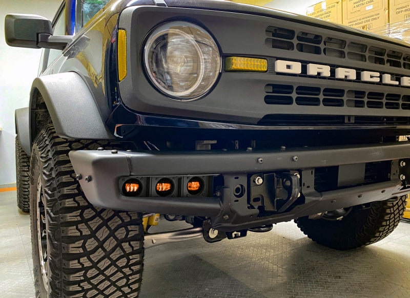 Oracle High 21-22 Ford Bronco Triple LED Fog Light kit for Steel Bumper SEE WARRANTY ORACLE Lighting Fog Lights  AXOPROS