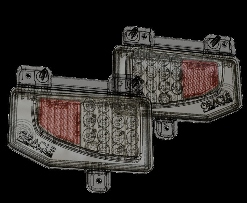 Oracle Jeep Gladiator JT Rear Bumper LED Reverse Lights w/ Plug & Play Harness - 6000K ORACLE Lighting Tail Lights  AXOPROS