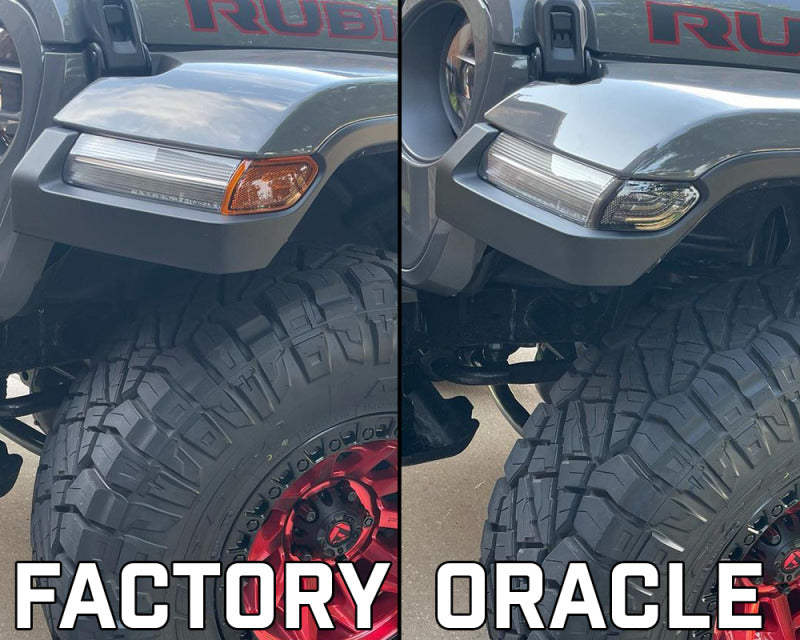 Oracle Jeep Wrangler JL Smoked Lens LED Front Sidemarkers SEE WARRANTY ORACLE Lighting Light Strip LED  AXOPROS