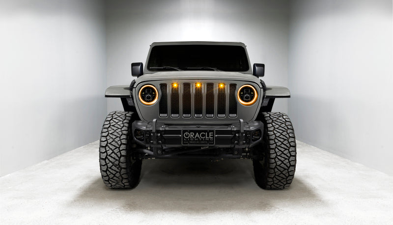 Oracle Jeep Wrangler JL/Gladiator JT 7in. High Powered LED Headlights (Pair) - Dynamic ORACLE Lighting Headlights  AXOPROS