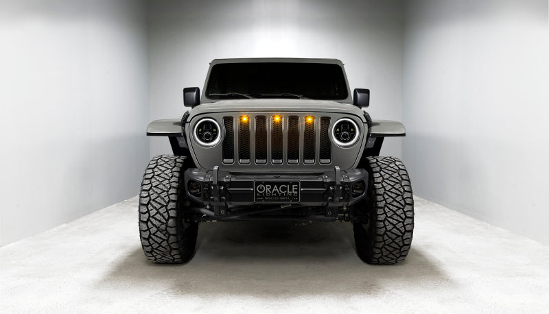 Oracle Jeep Wrangler JL/Gladiator JT 7in. High Powered LED Headlights (Pair) - Dynamic ORACLE Lighting Headlights  AXOPROS