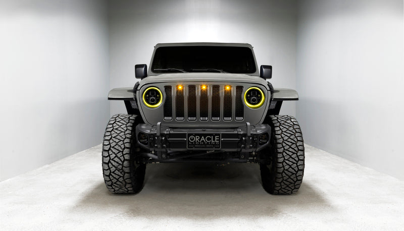 Oracle Jeep Wrangler JL/Gladiator JT 7in. High Powered LED Headlights (Pair) - Dynamic ORACLE Lighting Headlights  AXOPROS