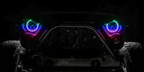 Oracle Jeep Wrangler JL/Gladiator JT 7in. High Powered LED Headlights (Pair) - Dynamic ORACLE Lighting Headlights  AXOPROS