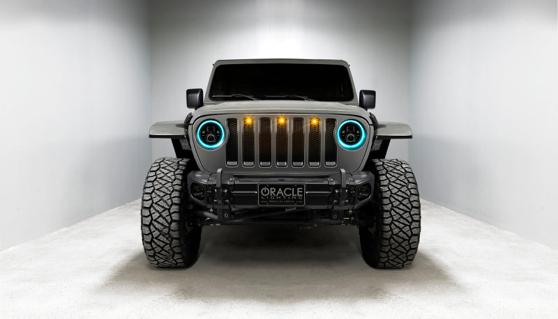 Oracle Jeep Wrangler JL/Gladiator JT 7in. High Powered LED Headlights (Pair) - Dynamic ORACLE Lighting Headlights  AXOPROS