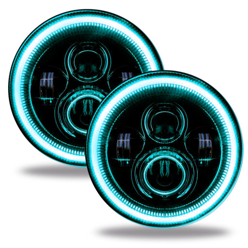 Oracle Jeep Wrangler JL/Gladiator JT 7in. High Powered LED Headlights (Pair) - Dynamic ORACLE Lighting Headlights  AXOPROS