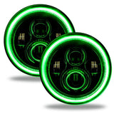 Oracle Jeep Wrangler JL/Gladiator JT 7in. High Powered LED Headlights (Pair) - Dynamic ORACLE Lighting Headlights  AXOPROS