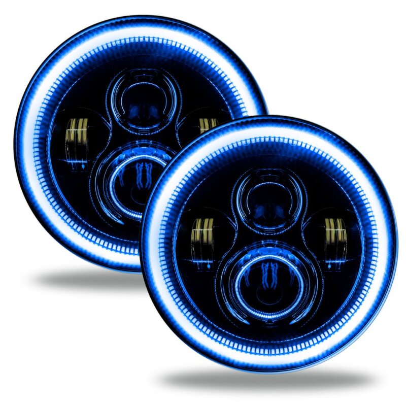 Oracle Jeep Wrangler JL/Gladiator JT 7in. High Powered LED Headlights (Pair) - Dynamic ORACLE Lighting Headlights  AXOPROS