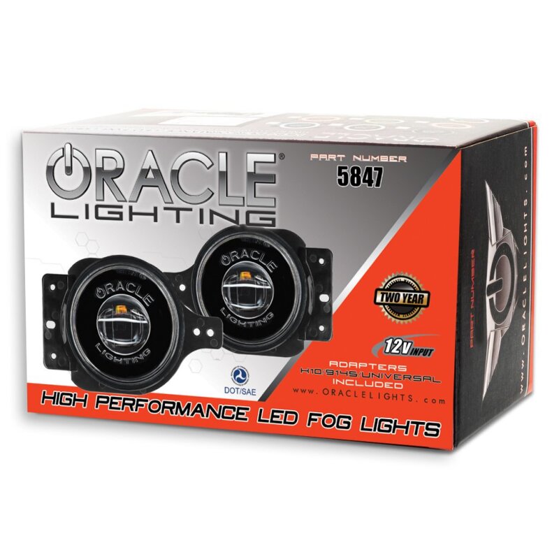 Oracle Jeep Wrangler JL/Gladiator JT Sport High Performance W LED Fog Lights - No Halo SEE WARRANTY ORACLE Lighting Fog Lights  AXOPROS