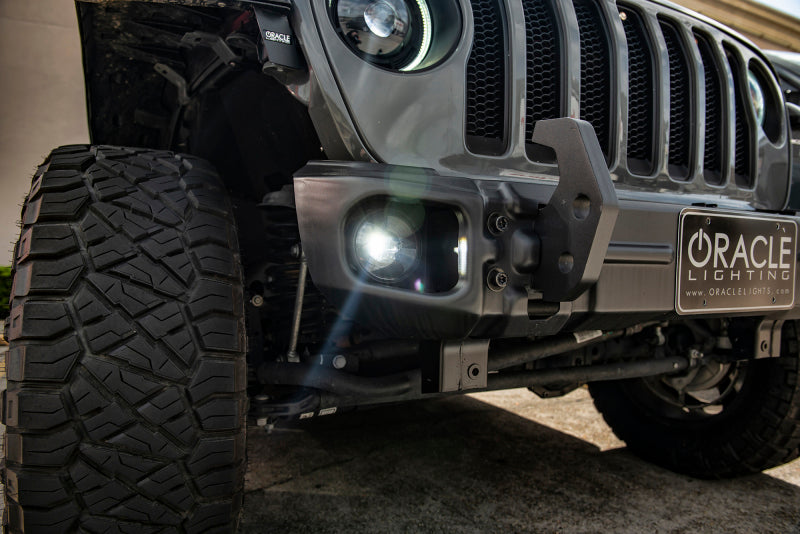 Oracle Jeep Wrangler JL/Gladiator JT Sport High Performance W LED Fog Lights - White SEE WARRANTY ORACLE Lighting Fog Lights  AXOPROS