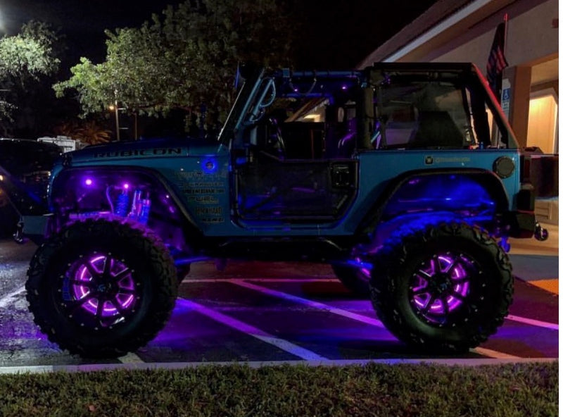 Oracle LED Illuminated Wheel Rings - ColorSHIFT - 15in. - ColorSHIFT No Remote SEE WARRANTY ORACLE Lighting Light Strip LED  AXOPROS