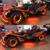 Oracle LED Illuminated Wheel Rings - ColorSHIFT No Remote - ColorSHIFT No Remote SEE WARRANTY ORACLE Lighting Light Strip LED  AXOPROS