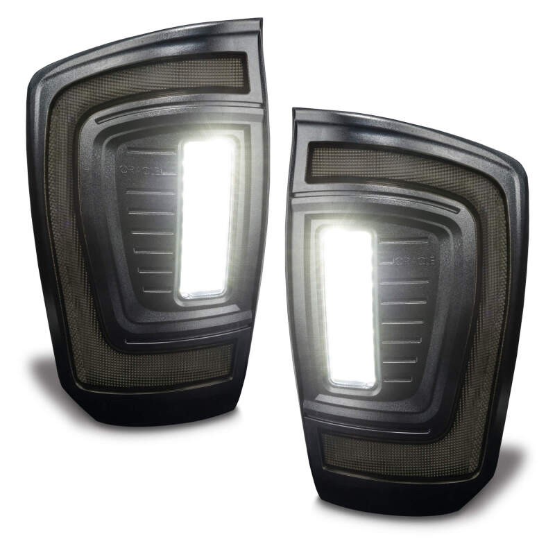 Oracle Lighting 16-23 Gen 3 Toyota Tacoma Black Series Flush Style LED Tail Lights SEE WARRANTY ORACLE Lighting Tail Lights  AXOPROS