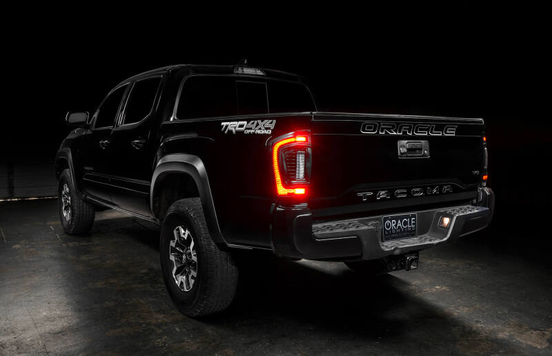 Oracle Lighting 16-23 Gen 3 Toyota Tacoma Black Series Flush Style LED Tail Lights SEE WARRANTY ORACLE Lighting Tail Lights  AXOPROS