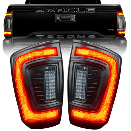 Oracle Lighting 16-23 Gen 3 Toyota Tacoma Black Series Flush Style LED Tail Lights SEE WARRANTY ORACLE Lighting Tail Lights  AXOPROS