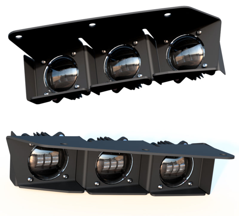 ORACLE Lighting 21-22 Ford Bronco Triple LED Fog Light Kit for Steel Bumper - White ORACLE Lighting Fog Lights  AXOPROS