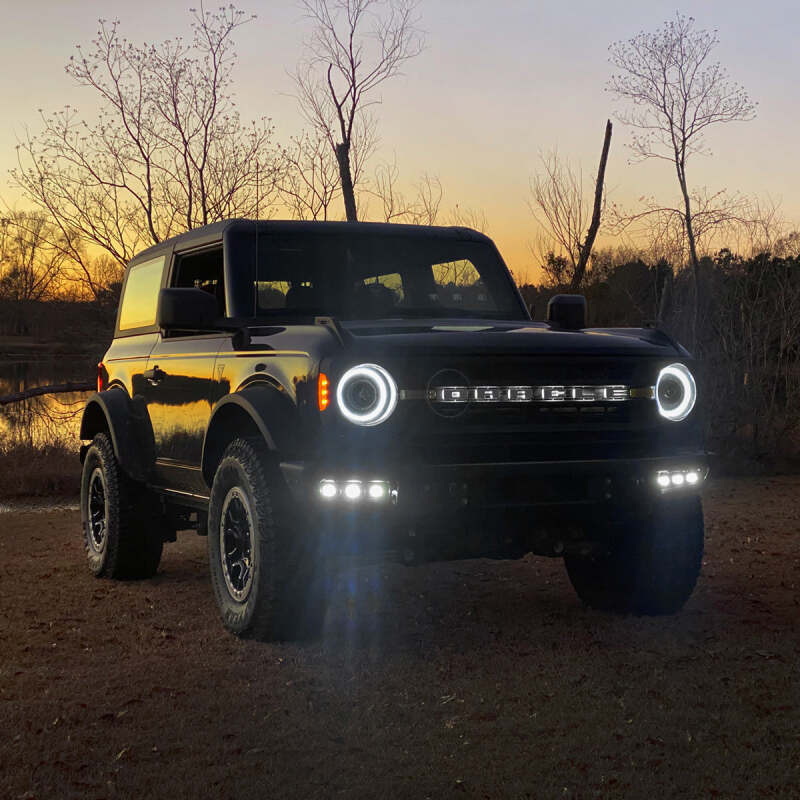 ORACLE Lighting 21-22 Ford Bronco Triple LED Fog Light Kit for Steel Bumper - White ORACLE Lighting Fog Lights  AXOPROS