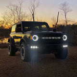 ORACLE Lighting 21-22 Ford Bronco Triple LED Fog Light Kit for Steel Bumper - White ORACLE Lighting Fog Lights  AXOPROS